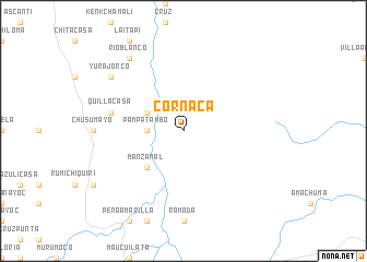 map of Cornaca