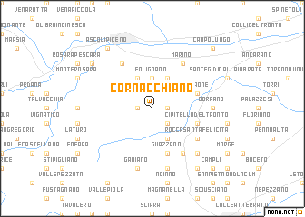 map of Cornacchiano