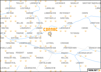 map of Cornac
