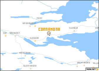 map of Cornamona