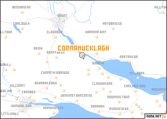 map of Cornamucklagh