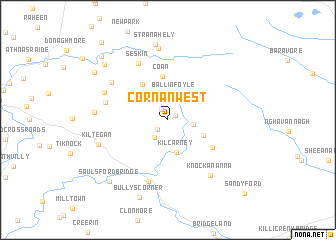 map of Cornan West