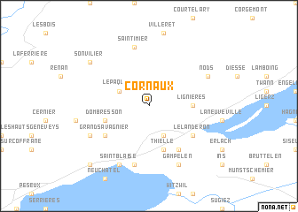 map of Cornaux
