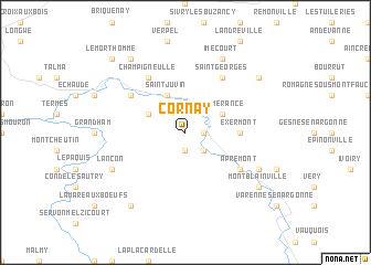 map of Cornay