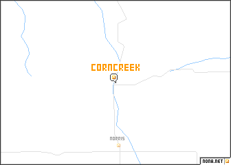 map of Corn Creek