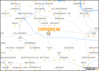 map of Corne-Biche