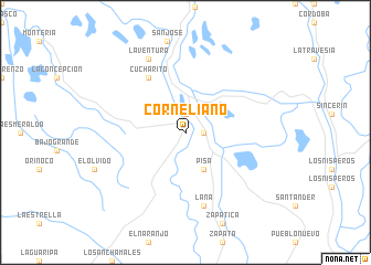 map of Corneliano