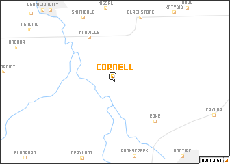 map of Cornell