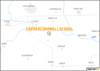 map of Corner Campbell School