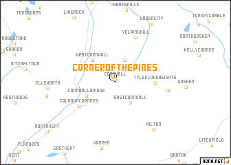 map of Corner of the Pines