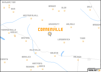 map of Cornerville