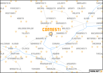map of Corneşti