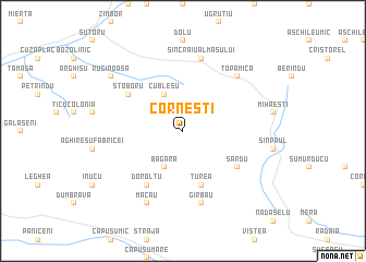 map of Corneşti