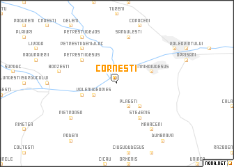 map of Corneşti
