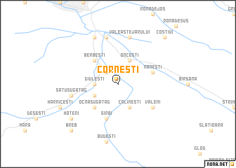 map of Corneşti