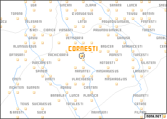 map of Corneşti