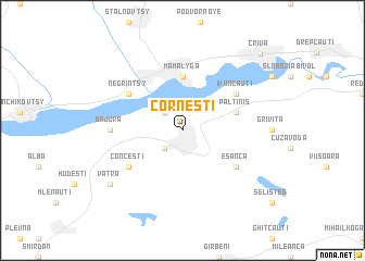 map of Corneşti