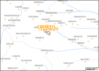 map of Corneşti