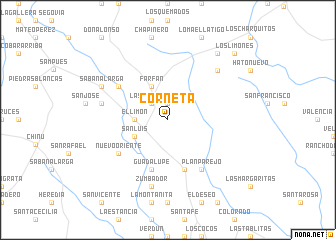 map of Corneta