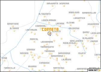 map of Corneta