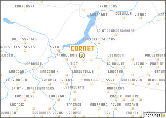 map of Cornet