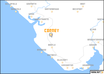 map of Corney