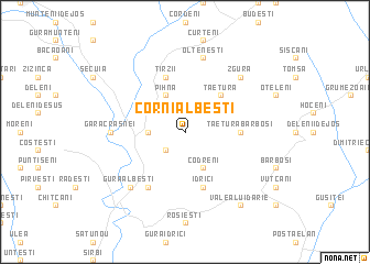 map of Corni-Albeşti