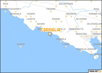 map of Corniglia
