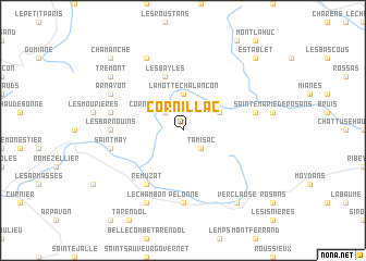 map of Cornillac