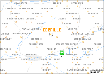 map of Cornille