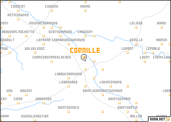 map of Cornillé