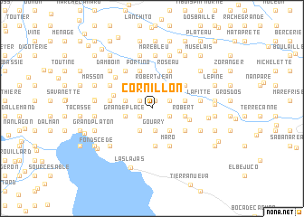 map of Cornillon