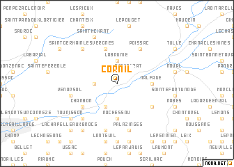 map of Cornil