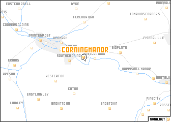 map of Corning Manor
