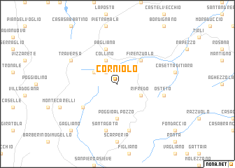 map of Corniolo