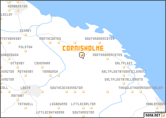 map of Cornisholme