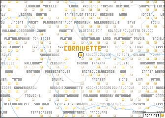 map of Cornivette