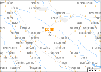 map of Corni