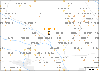 map of Corni