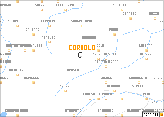 map of Cornolo