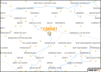 map of Cornot