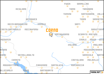 map of Corno