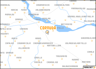 map of Cornuda