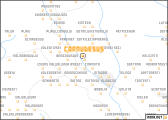 map of Cornu de Sus