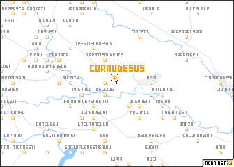 map of Cornu de Sus