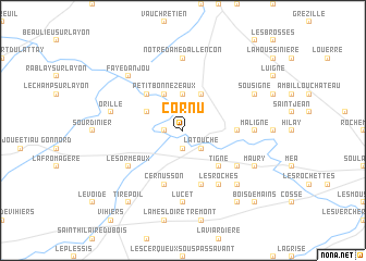 map of Cornu