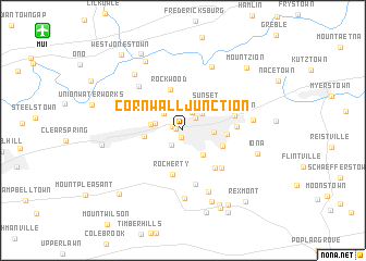 map of Cornwall Junction