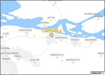 map of Cornwall