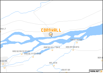 map of Cornwall