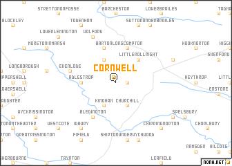 map of Cornwell